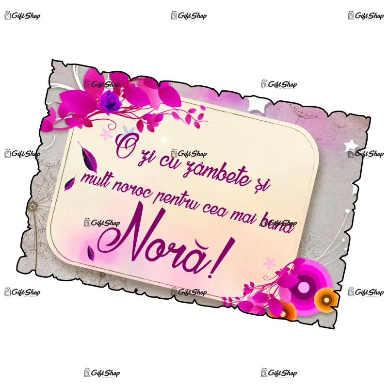 O zi cu zambete pentru cea mai buna nora, magnet frigider mgs118